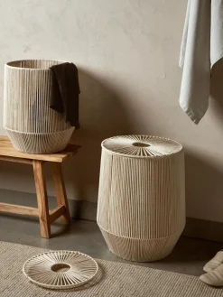 Cestas de ropa artesanales de cuerda Gabe, 2 uds.