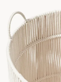 Cestas de ropa artesanales de cuerda, 2 uds.