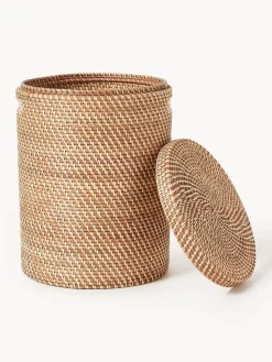 Cestas de ropa con tapa Lurdes, 2 uds.