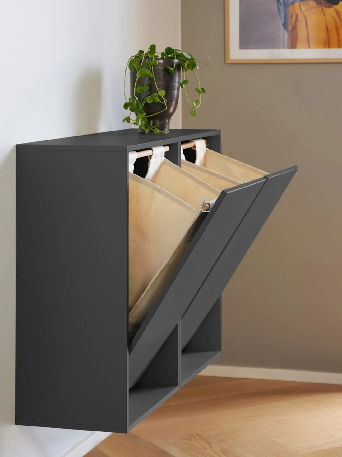 Cesto para la ropa Black Raven para colgar