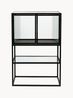 Chiffonnier de vidrio estriado Boli