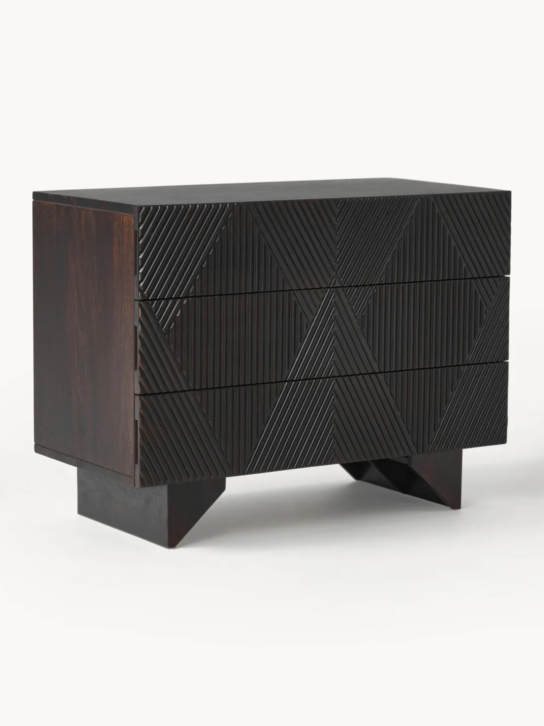 Cómoda de madera de mango Louis