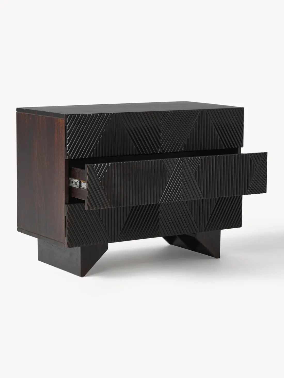 Cómoda de madera de mango Louis