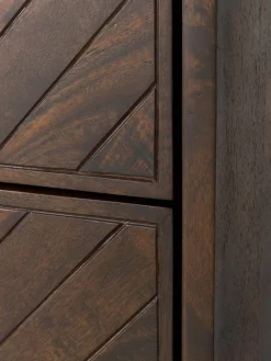 Cómoda de madera de mango con diseño espiga Luca
