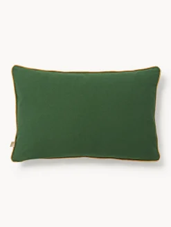 Cojín artesanal con decoración empenachada Cleo