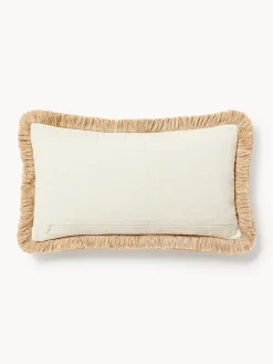 Cojín artesanal con flecos Michelle
