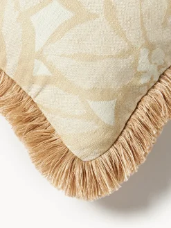 Cojín artesanal con flecos Michelle