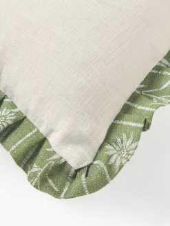 Cojín artesanal con ribete Mako