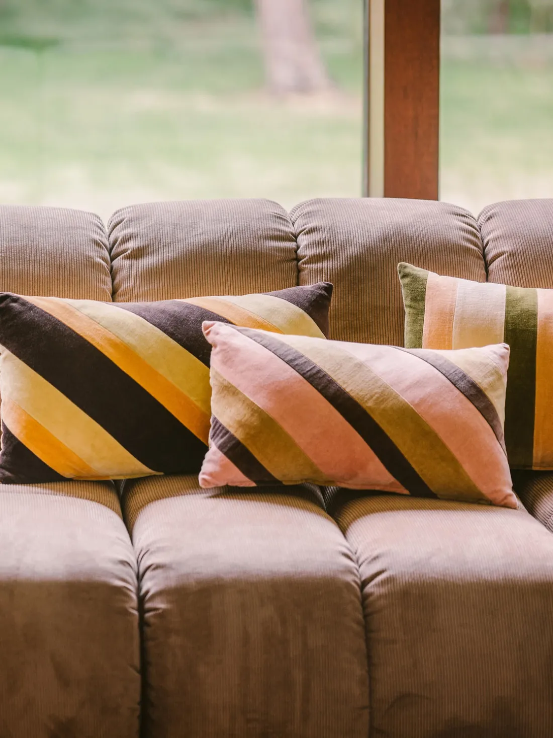 Cojín artesanal de algodón Sunkissed