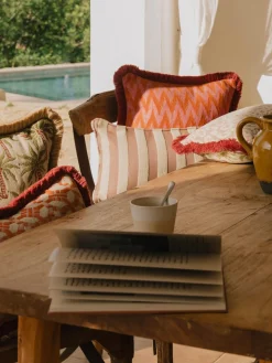 Cojín artesanal exterior Coco