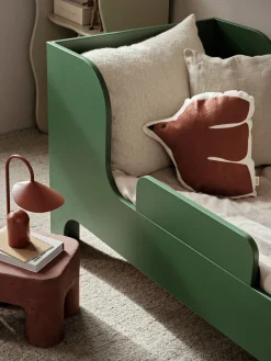 Cojín bordado de algodón ecológico Swif Bird