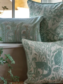 Cojín de algodón con diseño folk Rosley