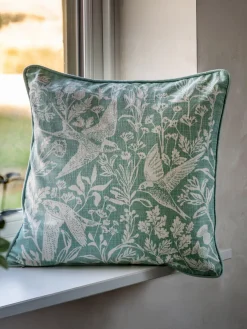 Cojín de algodón con diseño folk Rosley