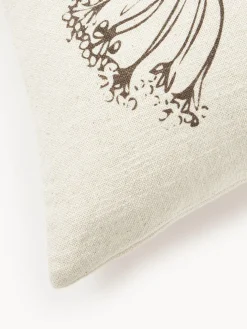 Cojín de algodón con motivo floral Bea
