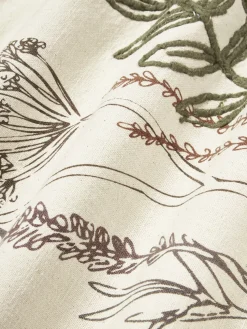 Cojín de algodón con motivo floral Bea