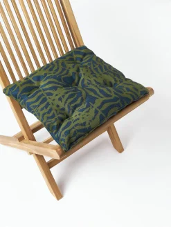 Cojín de asiento para exterior estampado jacquard Ortun