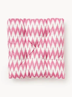Cojín de asiento para exterior con estampado ikat Maillot
