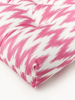 Cojín de asiento para exterior con estampado ikat Maillot