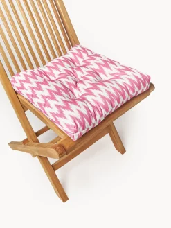 Cojín de asiento para exterior con estampado ikat Maillot