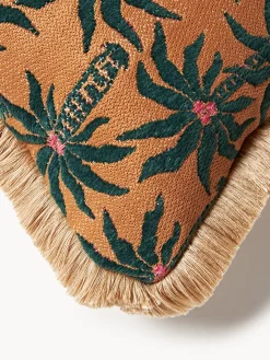 Cojín de exterior reversible artesanal Laura & Jackie