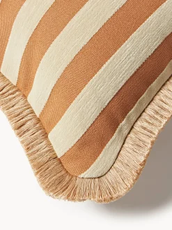 Cojín de exterior reversible artesanal Laura & Jackie