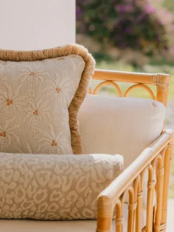 Cojín de exterior reversible artesanal Laura & Rosita