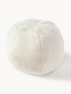 Cojín decorativo redondo de pelo sintético Ginny