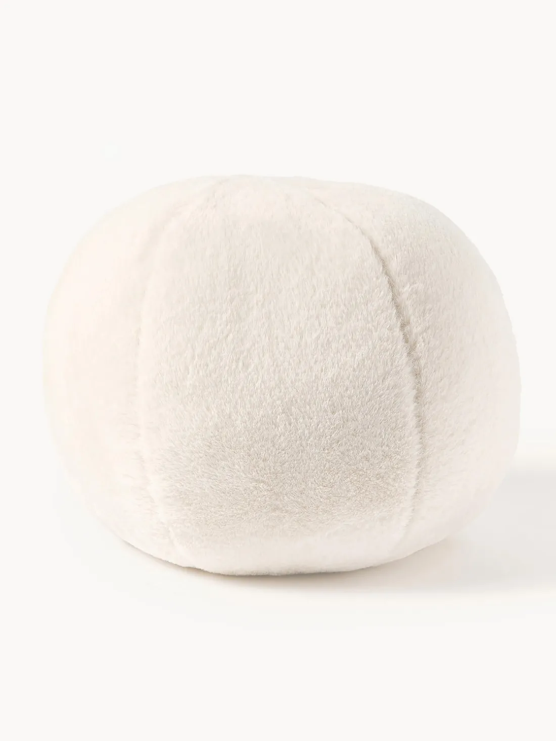 Cojín decorativo redondo de pelo sintético Ginny