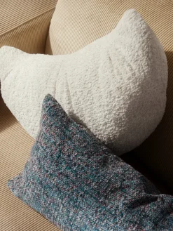 Cojín en forma de croissant en tejido bouclé Fraincois