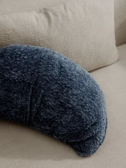 Cojín en forma de croissant en tejido bouclé Fraincois