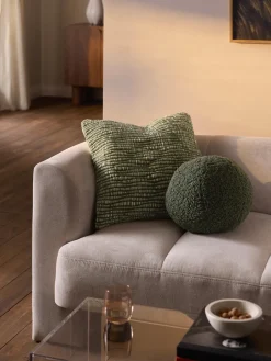 Cojín esférico de borreguillo Dotty