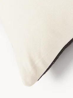 Cojín grande artesanal con motivos geométricos Asta