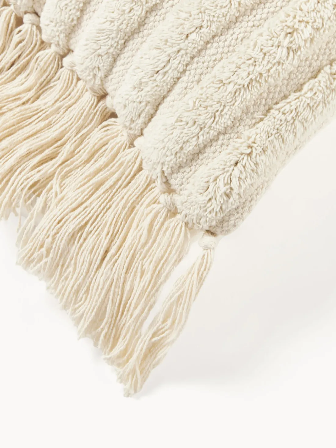 Cojín grande con flecos Bell