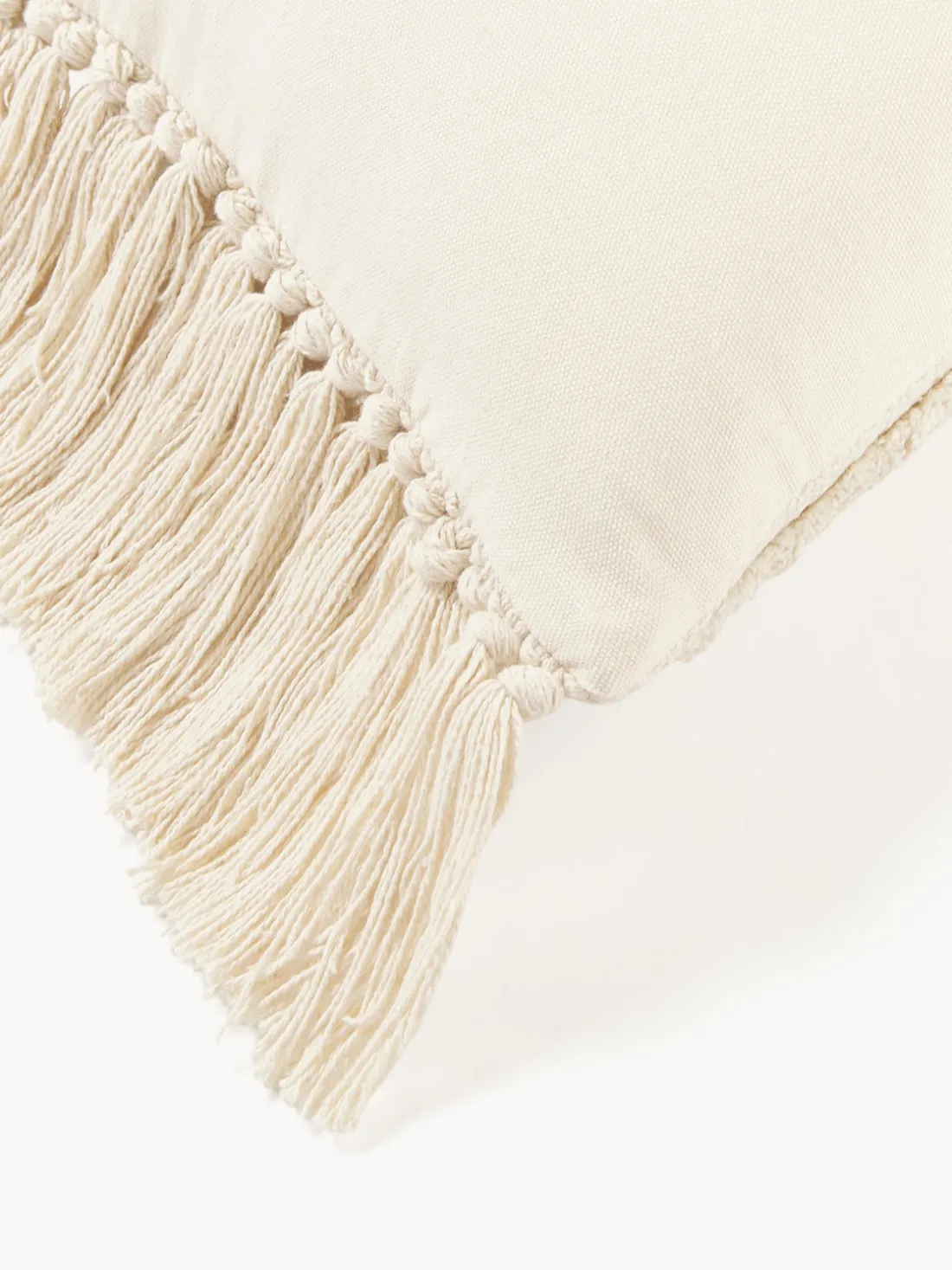 Cojín grande con flecos Bell