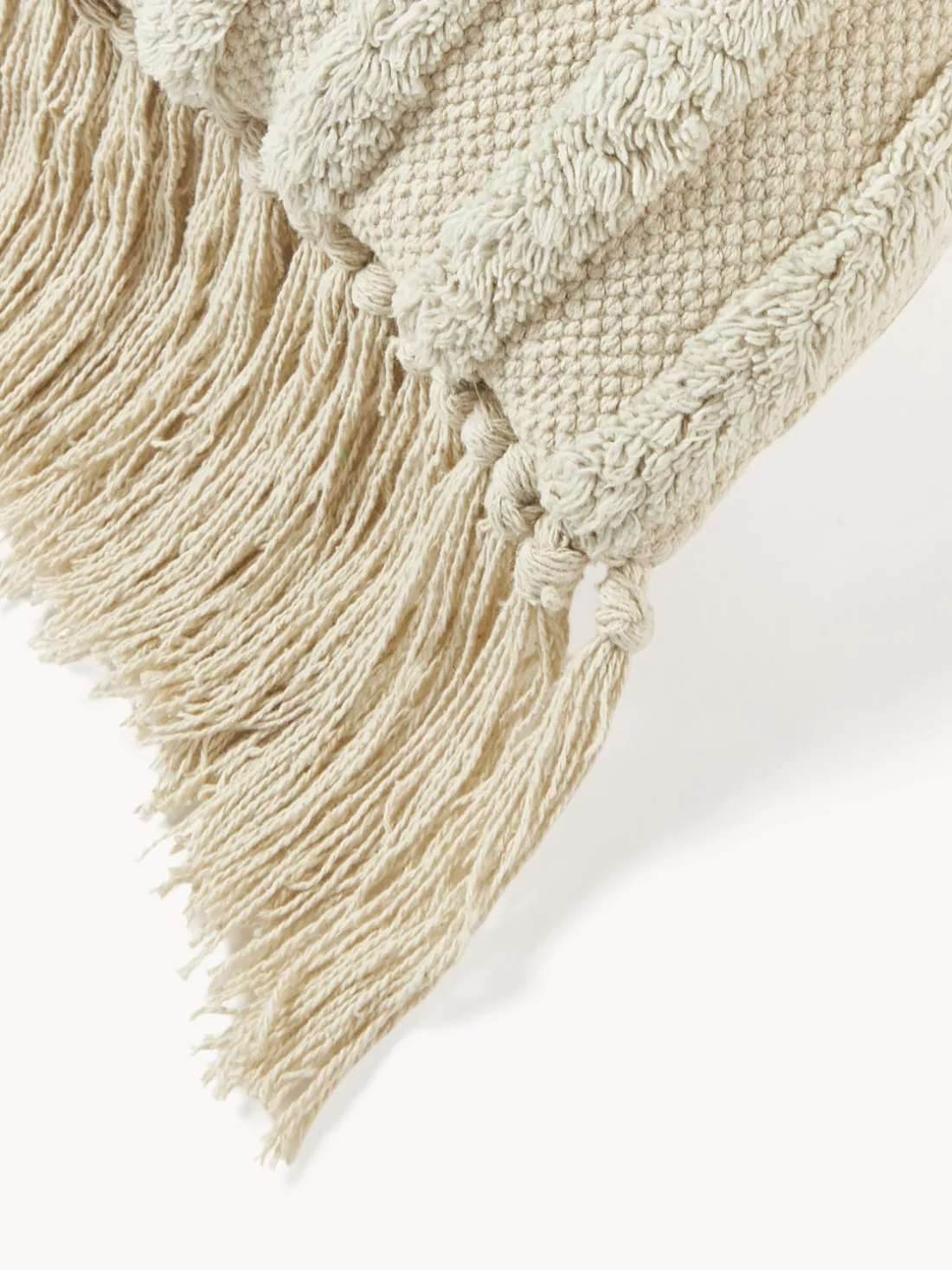 Cojín grande con flecos Bell