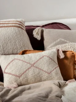 Cojín infantil artesanal de algodón Oasis