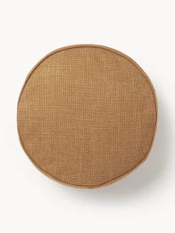 Cojín redondo decorativo con ribete Aya