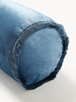 Cojín rulo co flecos Nikita