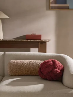 Cojín rulo de borreguillo Dotty