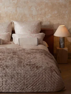 Cojín rulo de terciopelo Monet