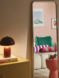 Cojín rulo de terciopelo patchwork Remus