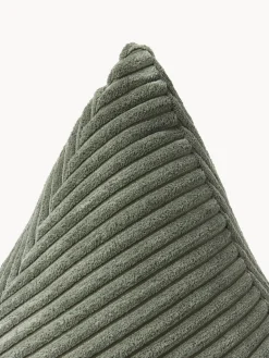 Cojín triangular de pana Kylen