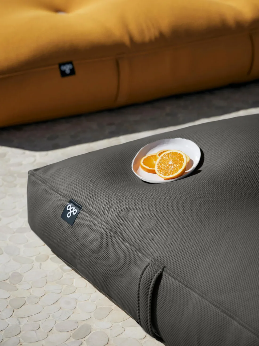 Cojín tumbona artesanal para exterior Bali