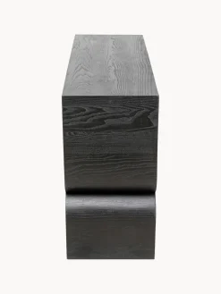 Consola artesanal de madera Curve