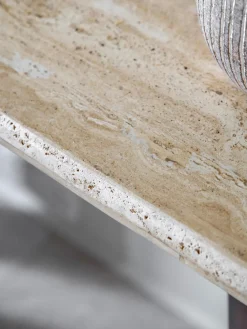 Consola con tablero de travertino Trevi