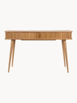 Consola de madera con puertas enrollables y frente acanalado Barbier