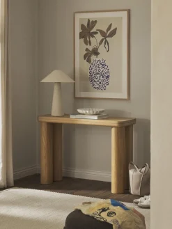 Consola de madera de roble Kalia