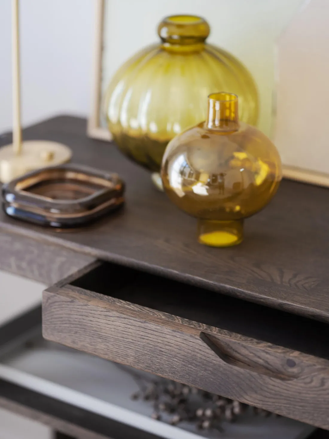 Consola de madera de roble Markham