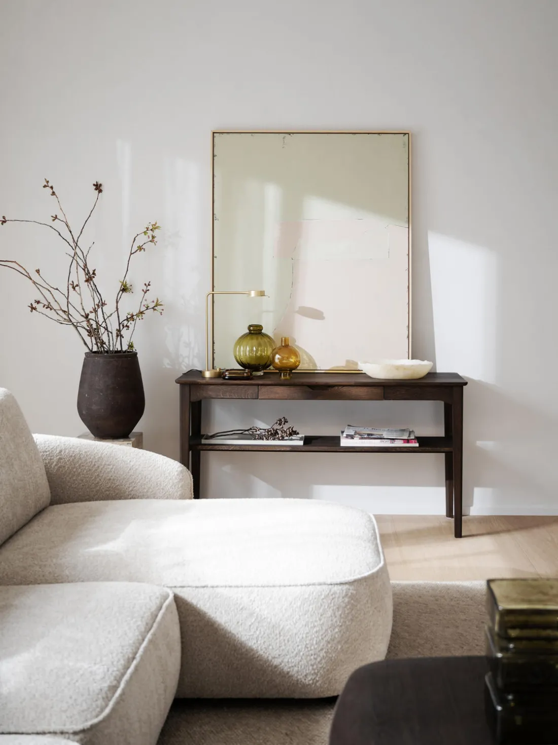 Consola de madera de roble Markham