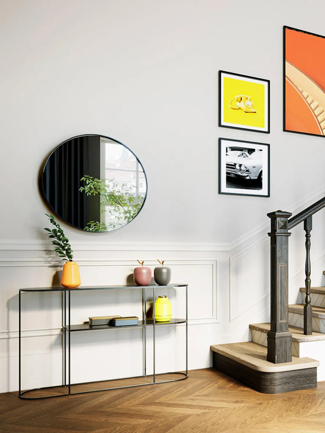 Consola de metal Grayson